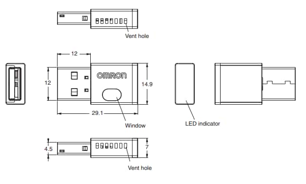 2JCIE-BU01 USB Type環境センサ - Omron Electronics | Mouser